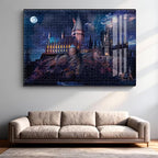 Пъзел с магически замък, 1000 части, хоризонтален, Хари Потър, Хогуъртс